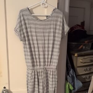 Cherish Black and White Striped Jumpsuit